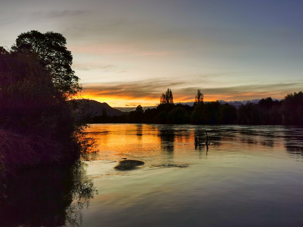 Sogar mit Sonnenuntergang
