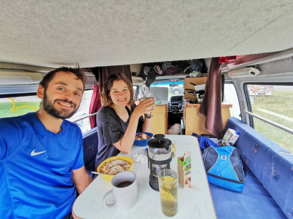 Das erste Frühstück war schonmal lecker!