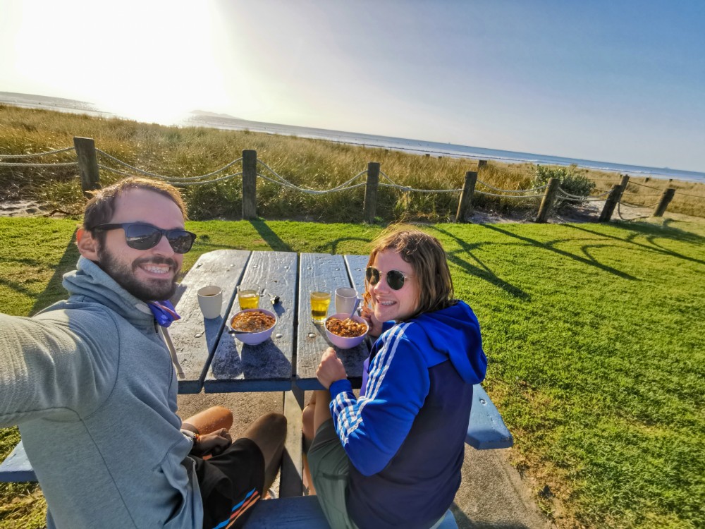 Frühstück am Strand
