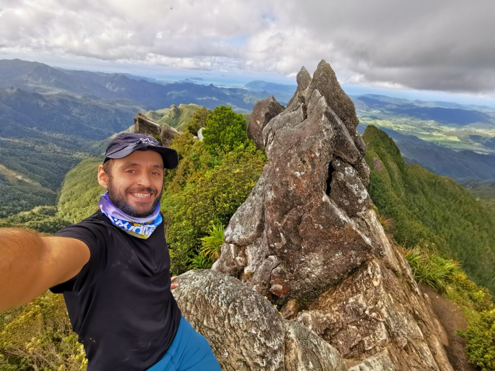 Marcus ist natürlich auf den höchsten Punkt geklettert