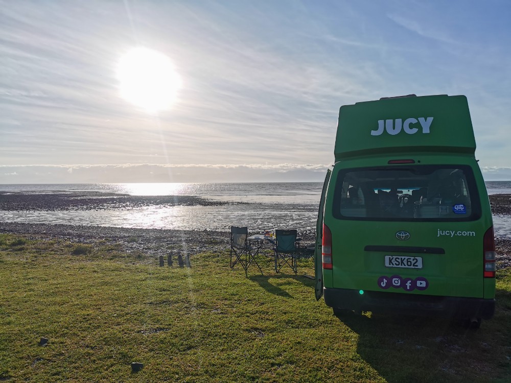 Letztes Camperfrühstück mit Meerblick