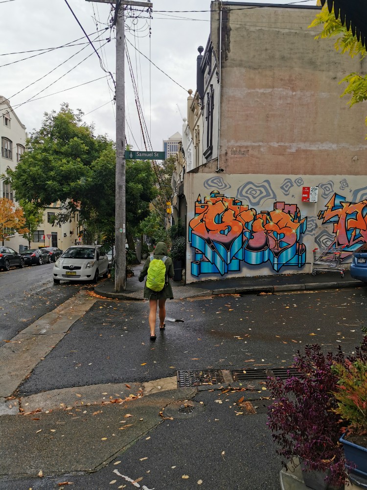 Ein bisschen Farbe im grauen Sydney