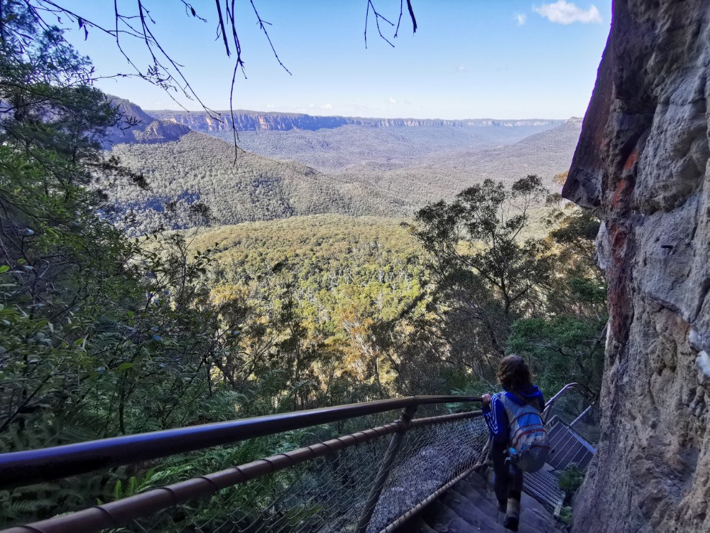 Eine Treppe mit Aussicht