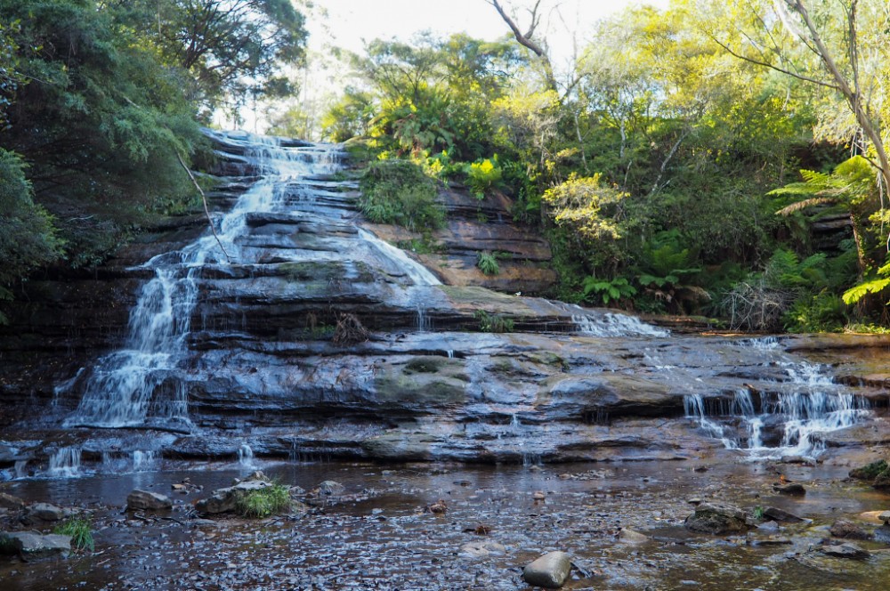 Nächster Wasserfall - die Katoomba Cascades