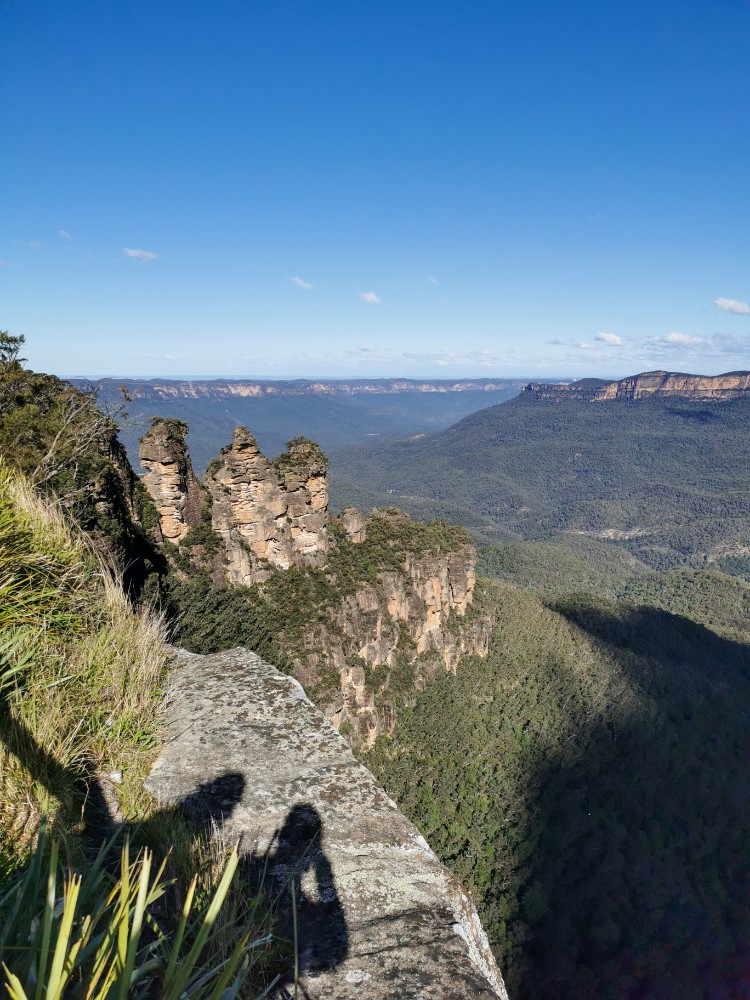 Letzter Blick auf die Three Sisters