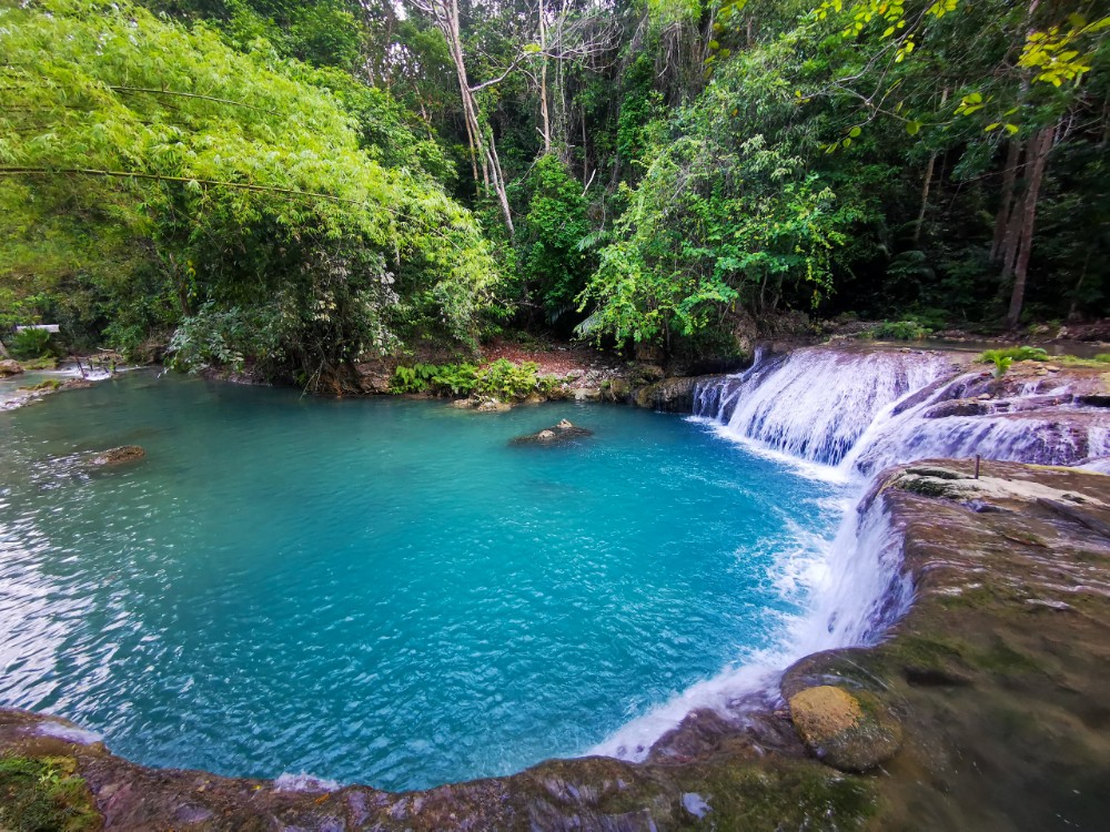 Der obere der drei Pools