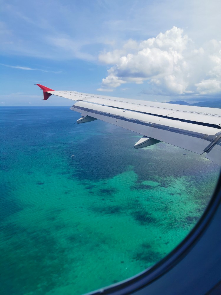 Der Landeanflug ist schon traumhaft