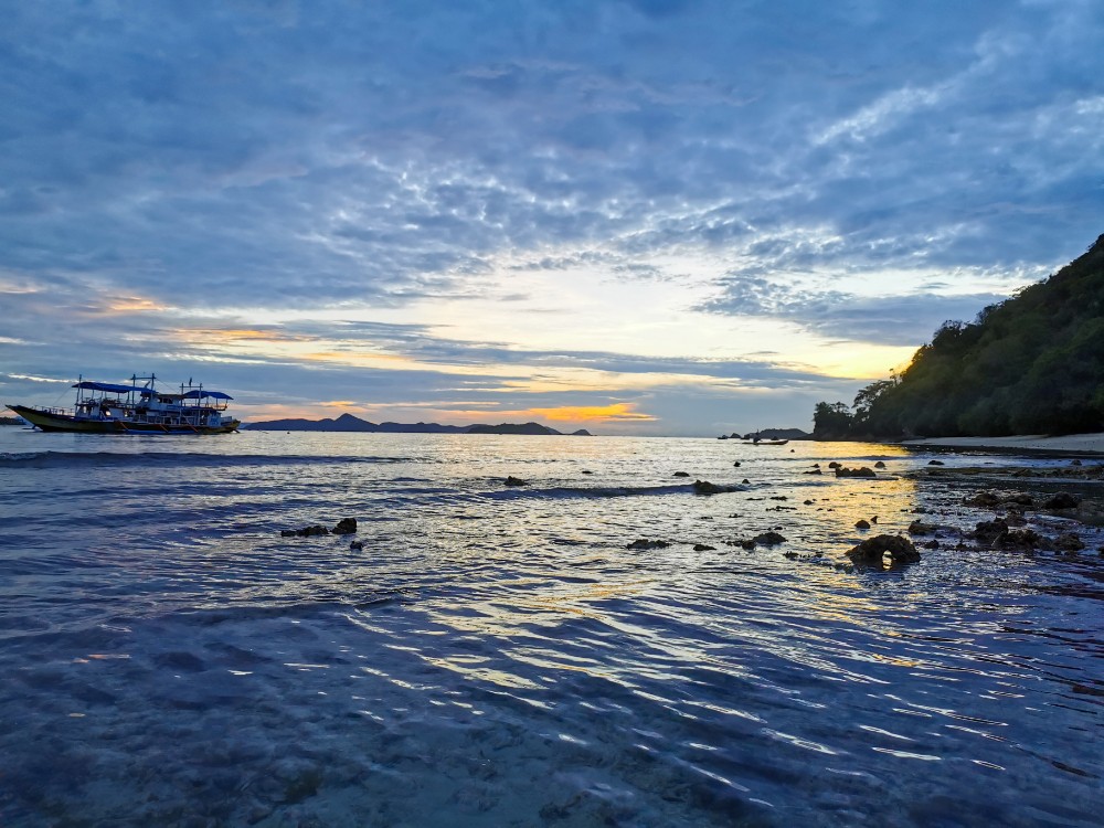Perfekte Insel für den Sonnenuntergang