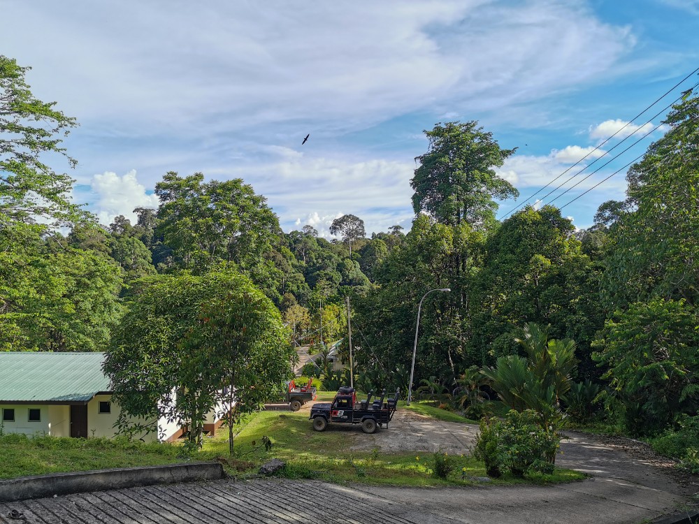 Der Ausblick auf das Basecamp von unserer Unterkunft