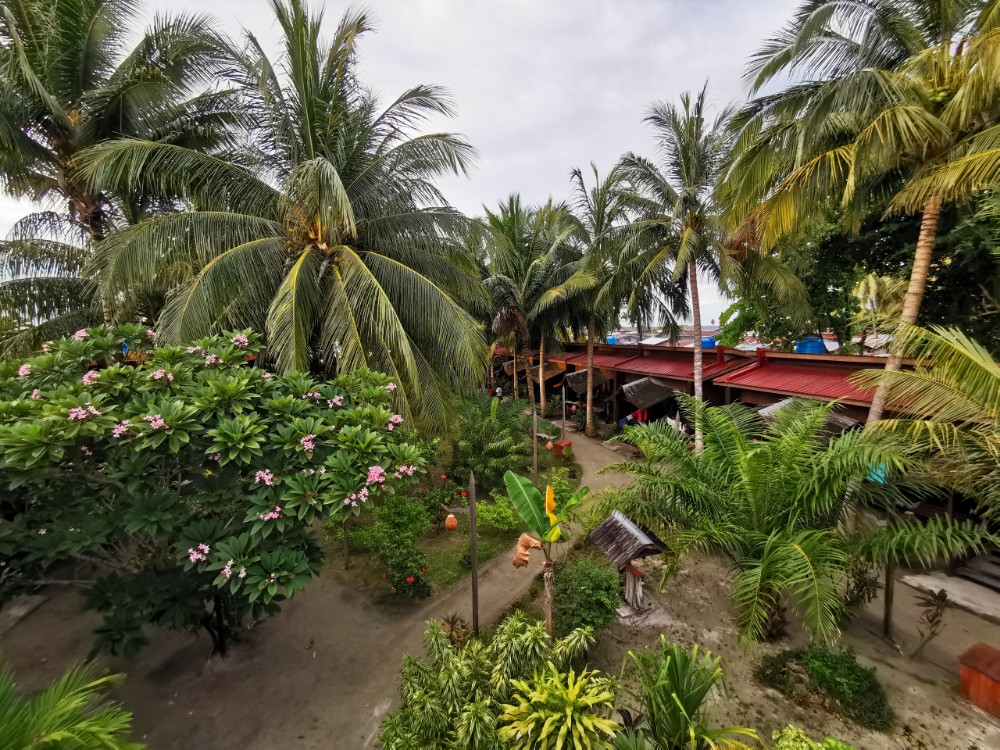 Blick von oben auf unser Resort