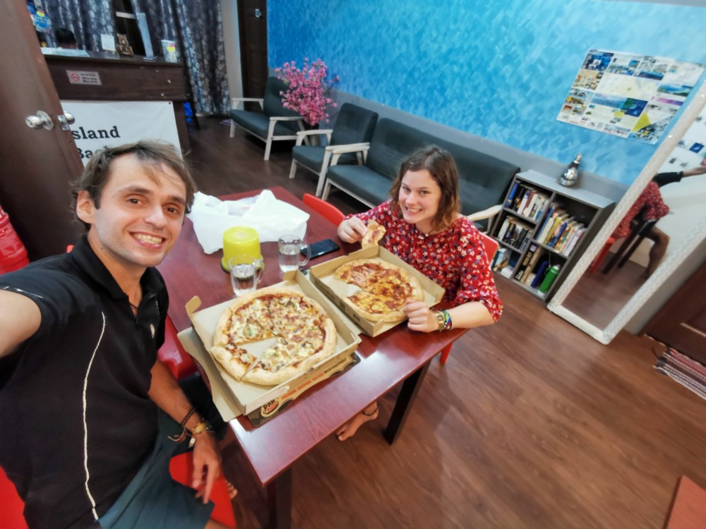 Und wieder Pizza!