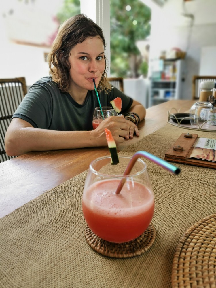 Als Welcome Drink gab es leckeren Saft