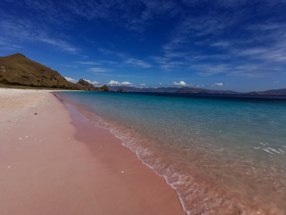 Der Sand ist wirklich pink!