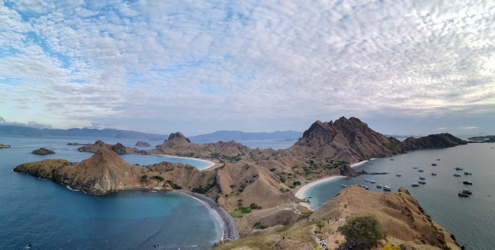 Das traumhafte Panorama über die ganze Insel