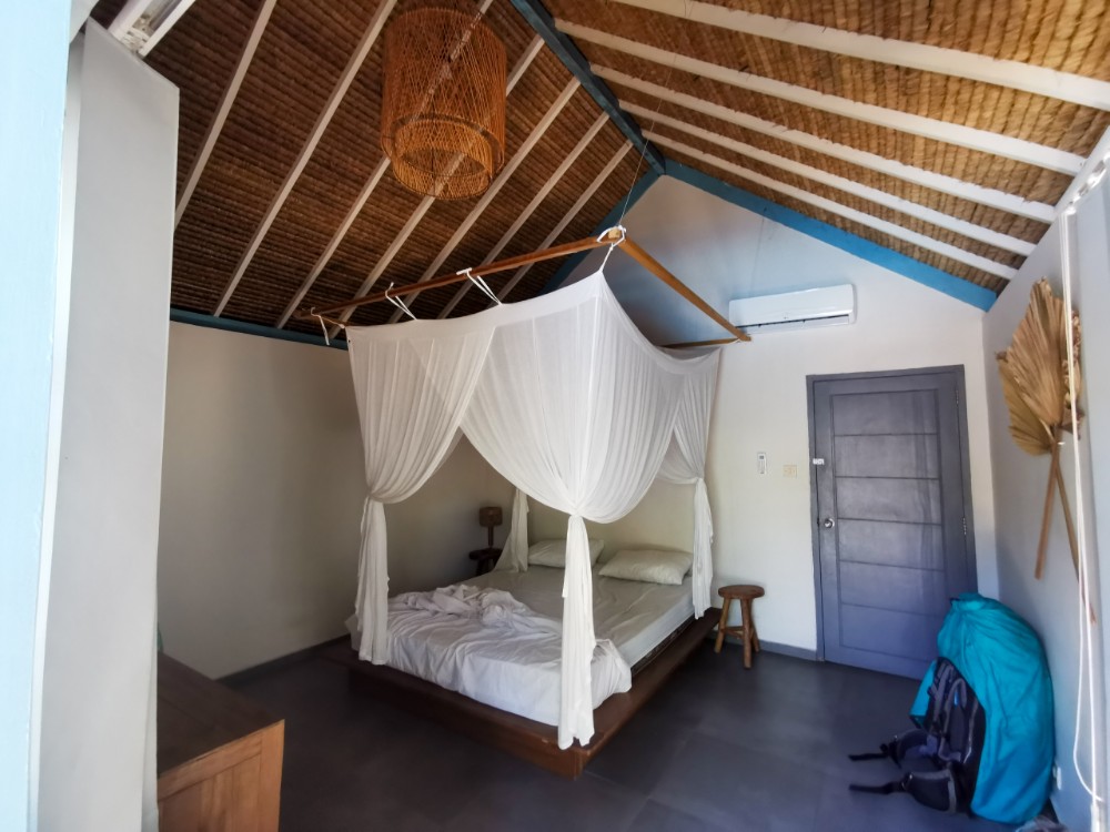 Das war übrigens unser Bungalow