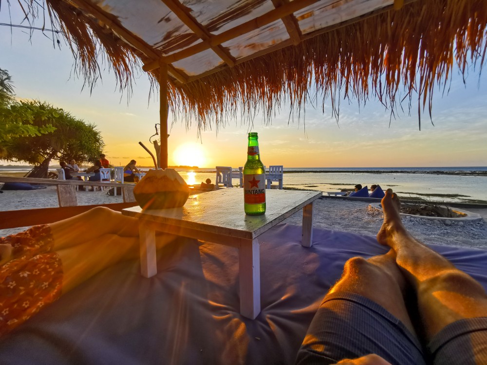 Ein entspannter letzter Abend auf Gili Air