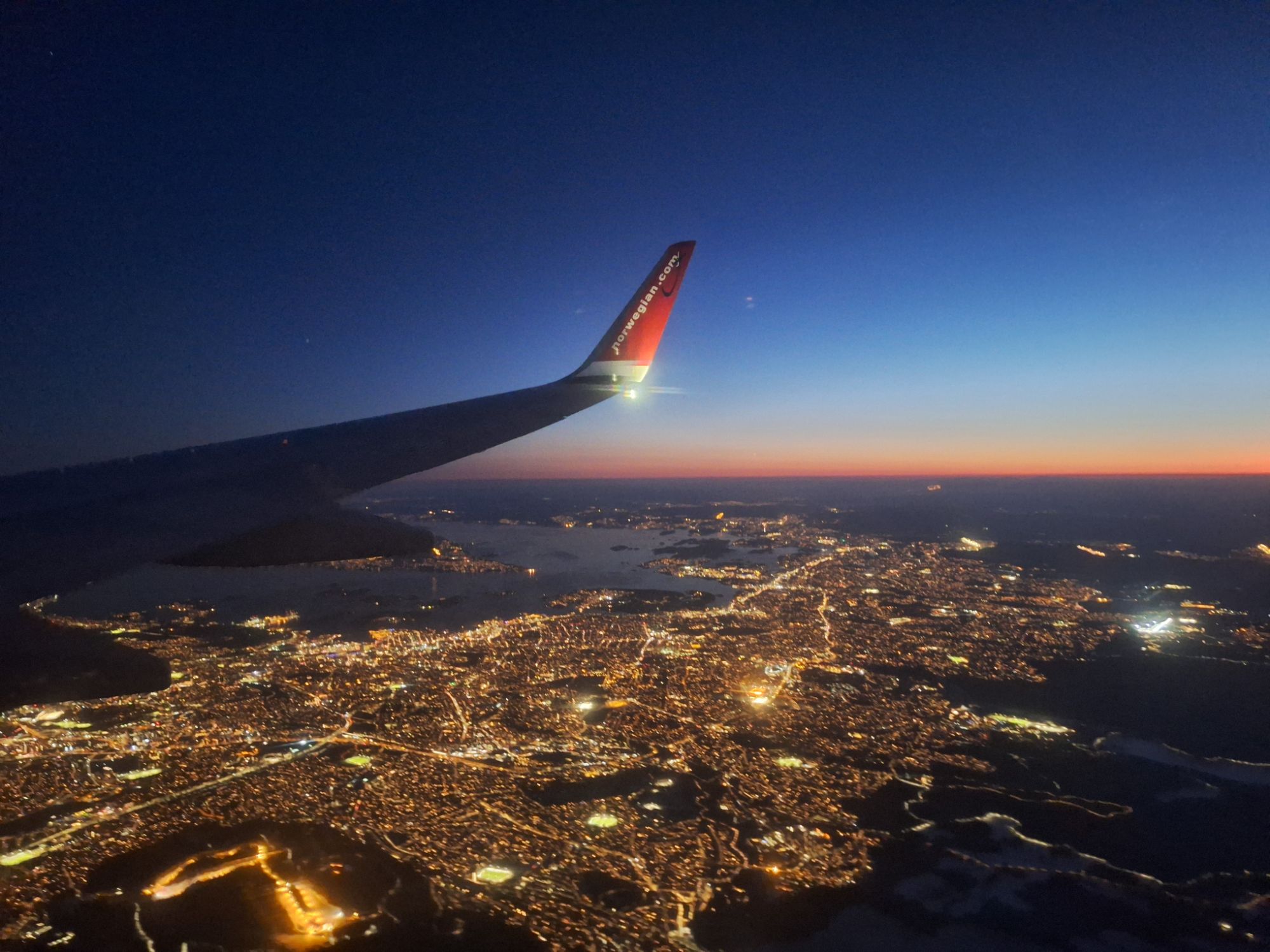 Der ganze Flug war super schön