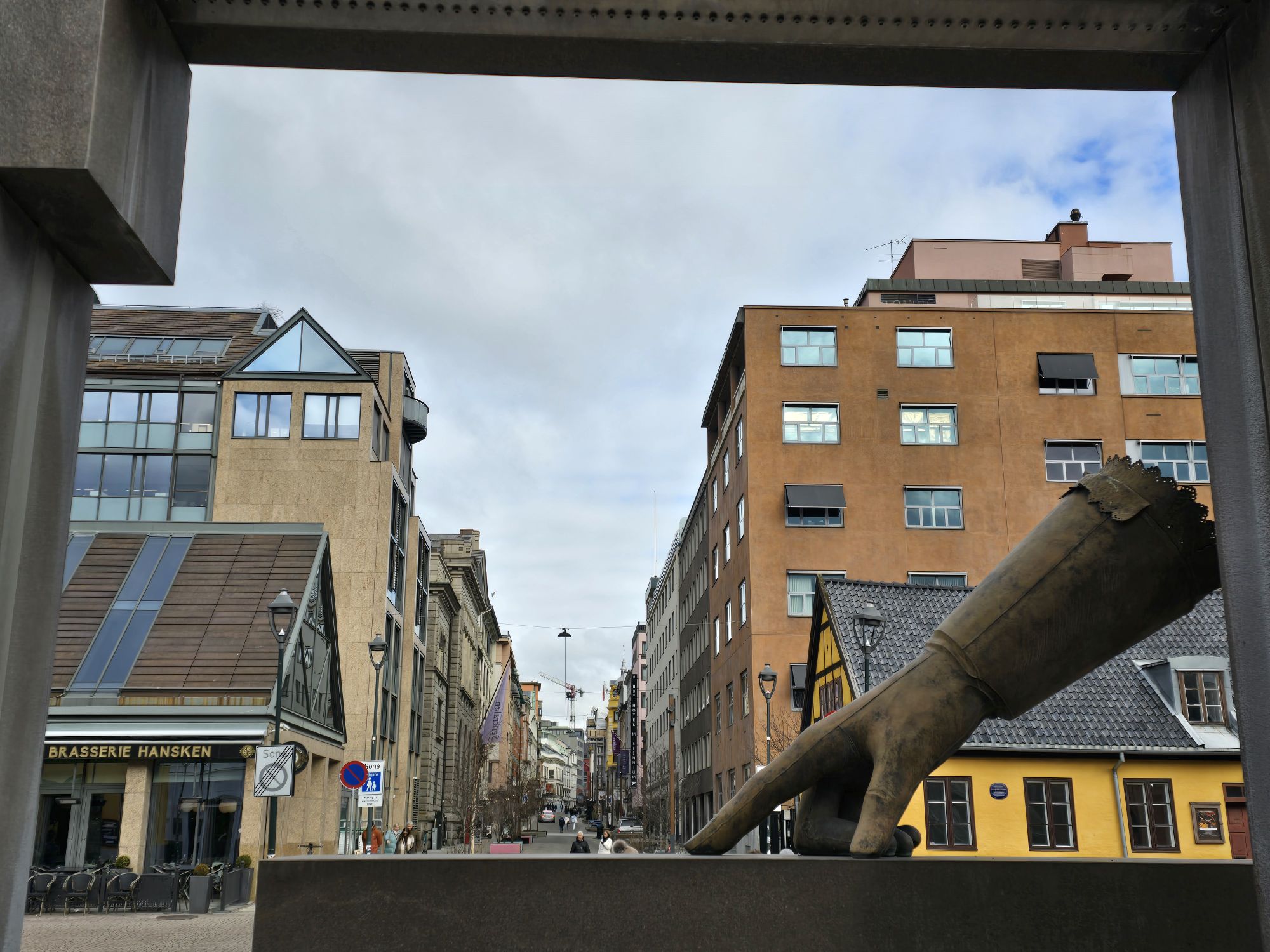 "Genau hier" sollte das Zentrum Oslos sein
