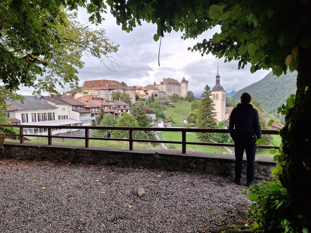 Die tolle Aussicht quasi aus dem Garten des Hotels