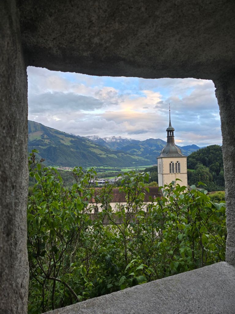 Einen kurzen Blick aus der Burg gab es auch