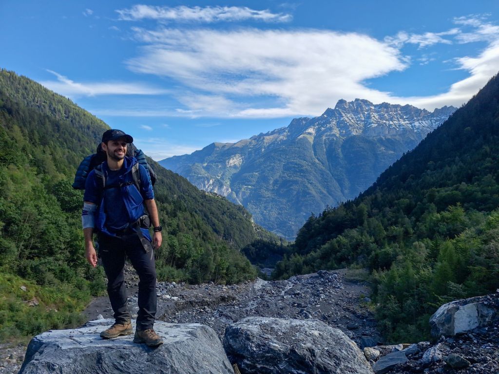 Lässiger Wandersmann heute auch am Start