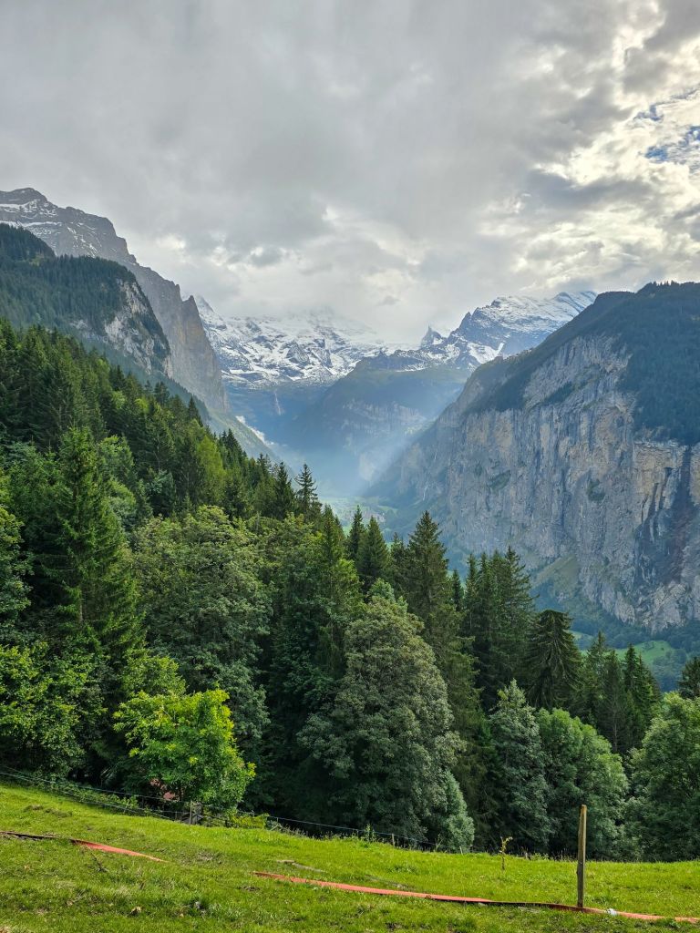 Noch einmal den Blick aur die Berge genießen
