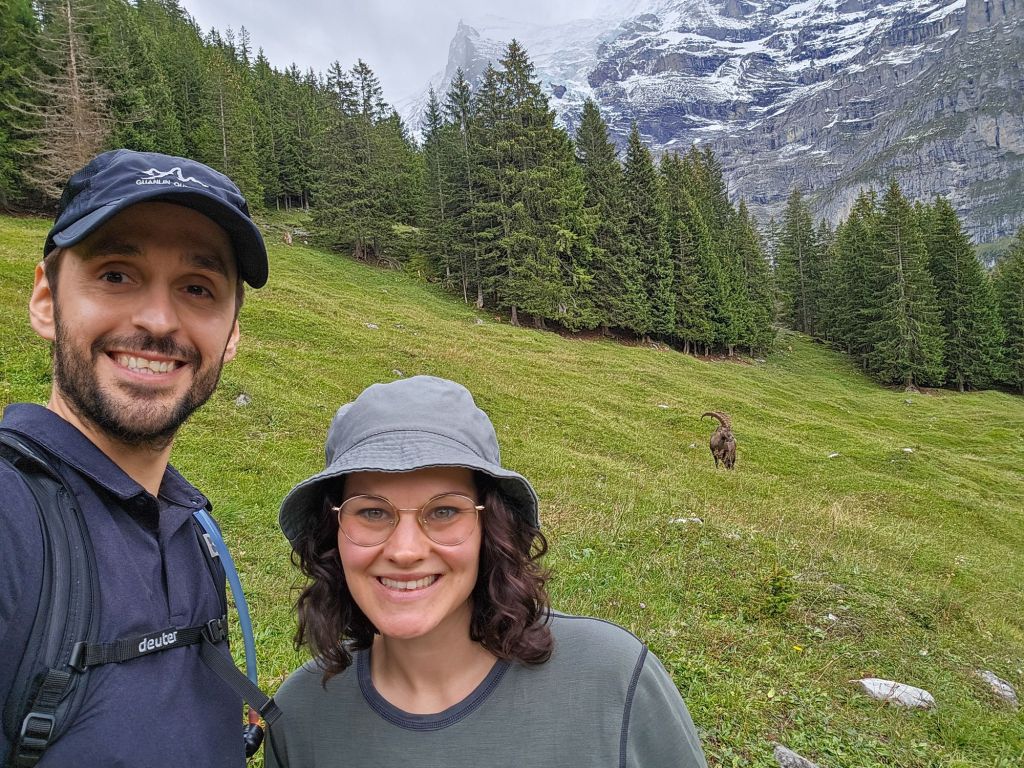 Selfie mit Steinbock kann man auch mal machen