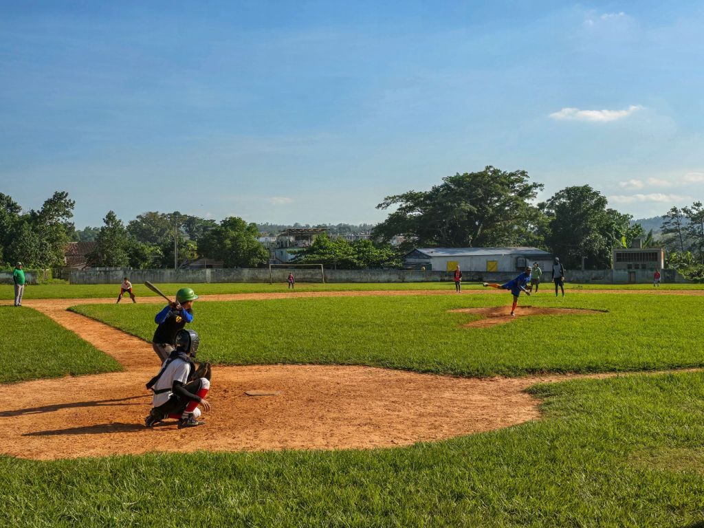 Ganz schön viel Action auf dem Baseballplatz