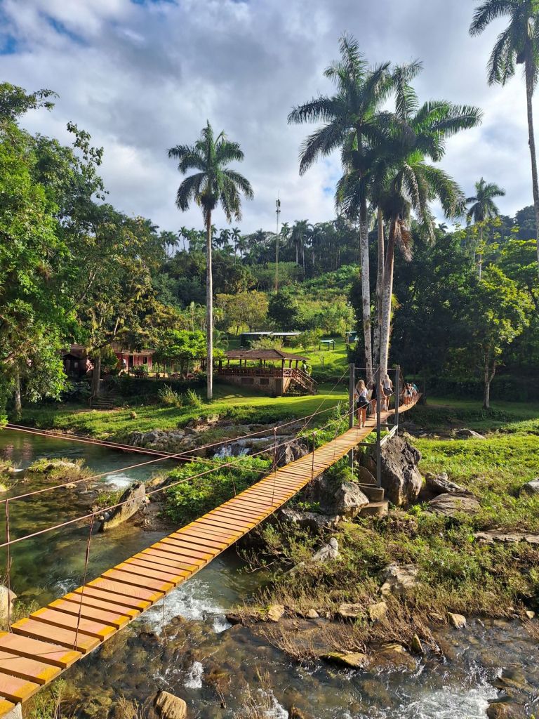 Eine Hängebrücke gabs auch noch 😍