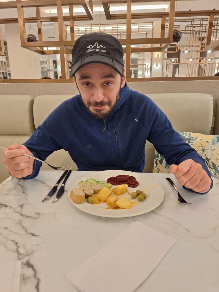 Die vegetarische Auswahl war auch eher ne 3-