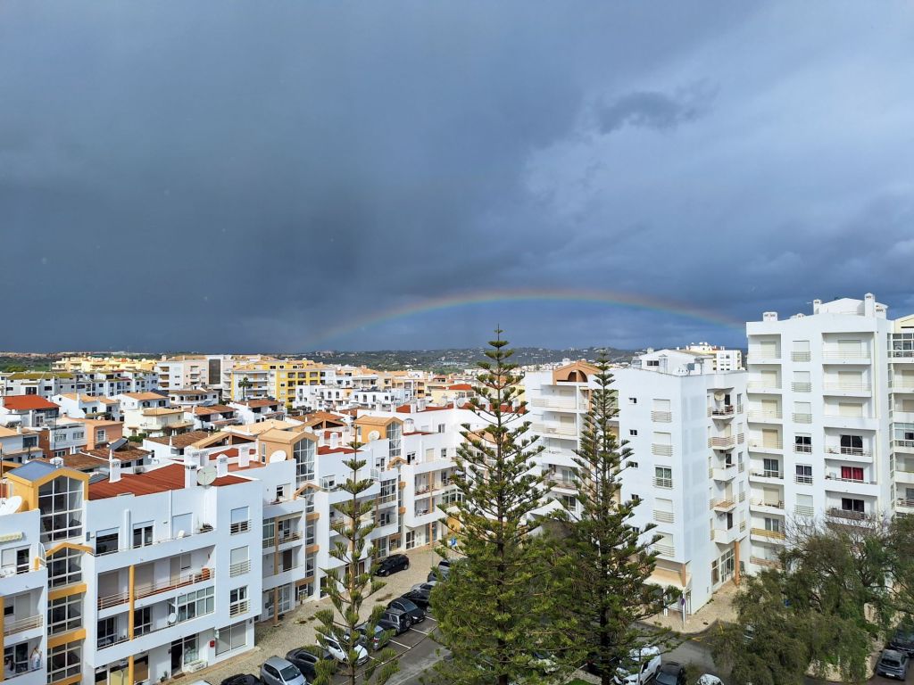 Bei so viel Sonne und Regen gibts natürlich auch einen Regenbogen!
