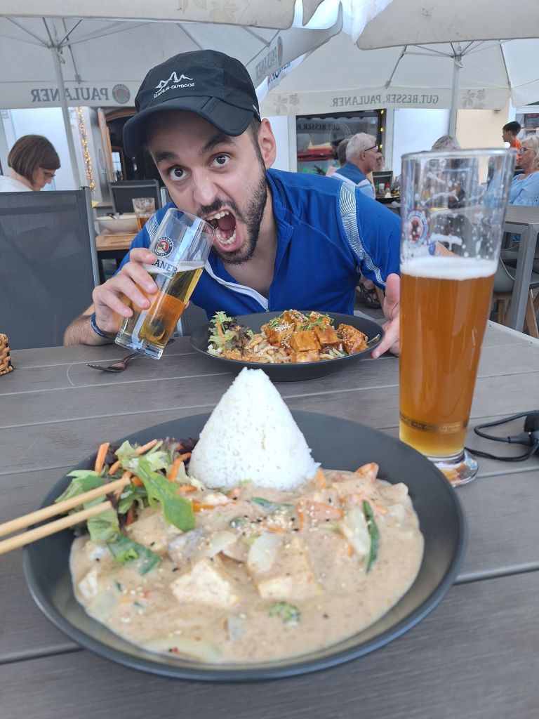 Da kam das Essen gerade noch rechtzeitig