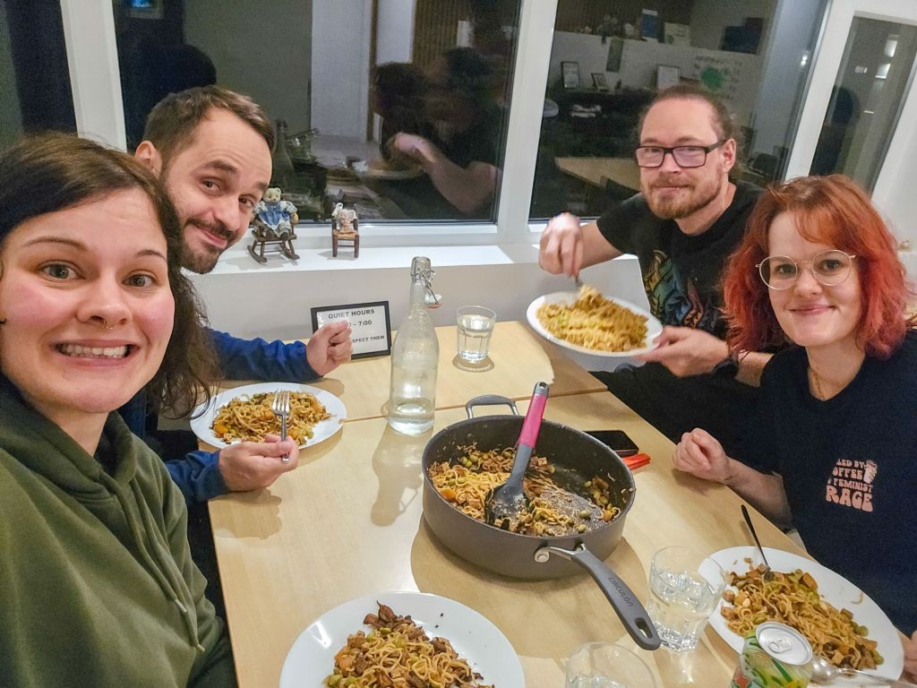 Endlich wieder was Gescheites zu essen 😃