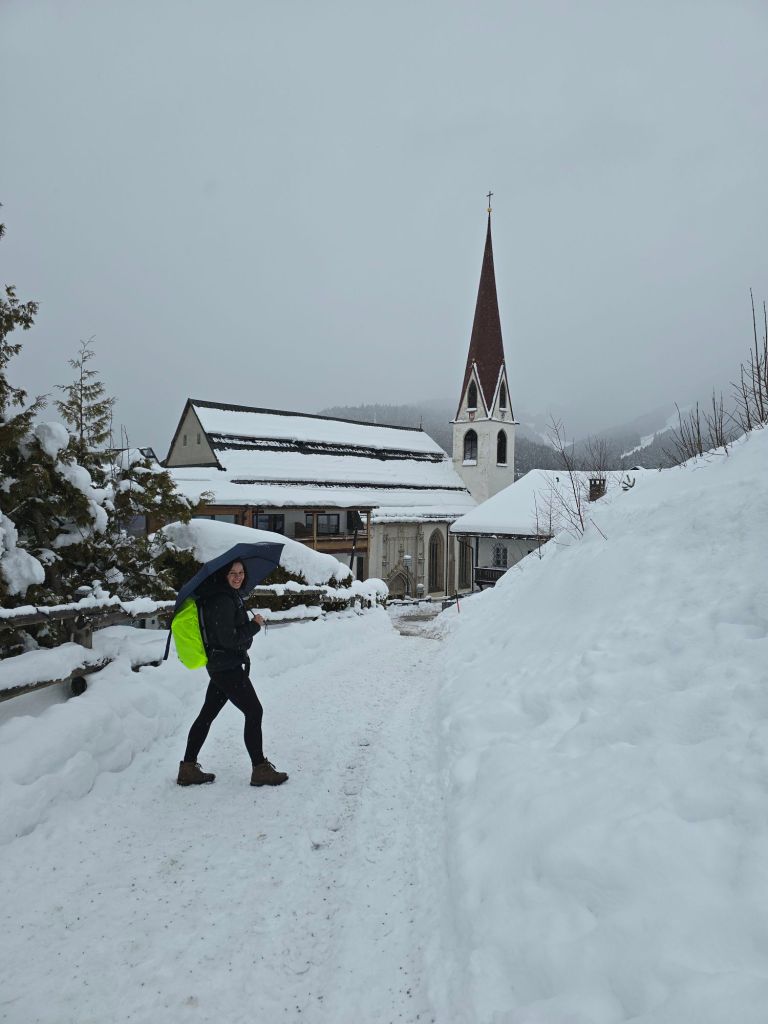 Erster Blick zurück auf Seefeld