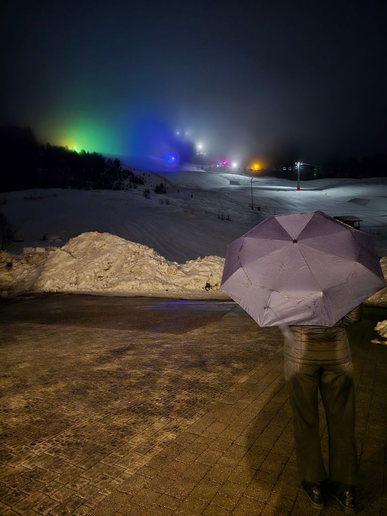 Die Piste war schön bunt